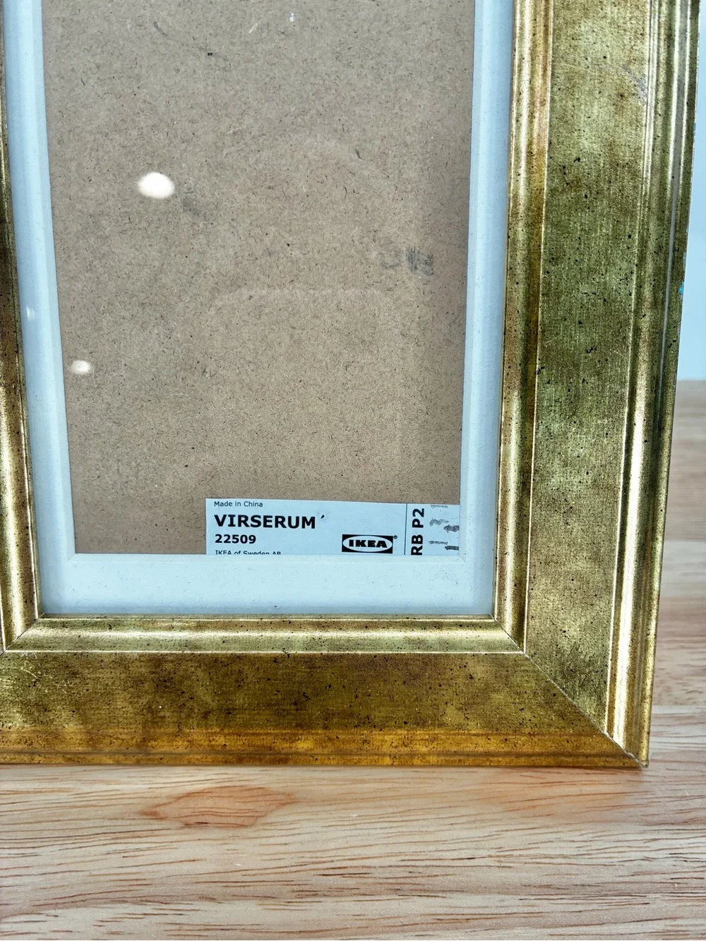 IKEA Virserum Gold Traditional Beveled Photo Picture Frame 4x6
